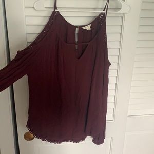 Cutout shoulder Aeropostale long sleeve